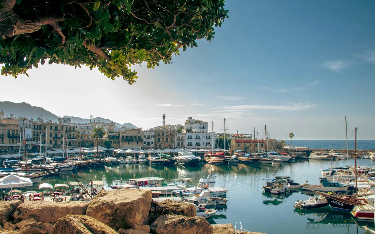 Kyrenia harbour with boats, North Cyprus